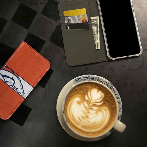 NFL Denver Broncos Zone Block iPhone 15 Pro Folio Case